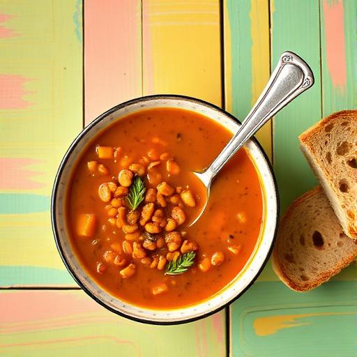 Cozy lentil soup